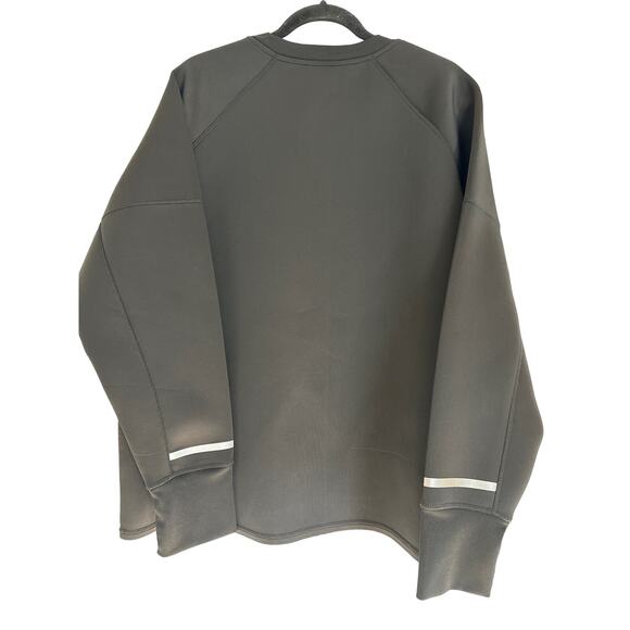 Bebe Sport Scuba Long Sleeve Reflective Stripe Crew Pullover Sweatshirt Black 3X - Picture 2 of 14